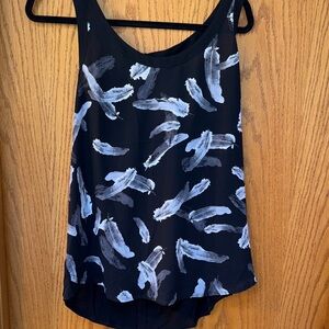 Express Feathers Brushstroke Tank Top